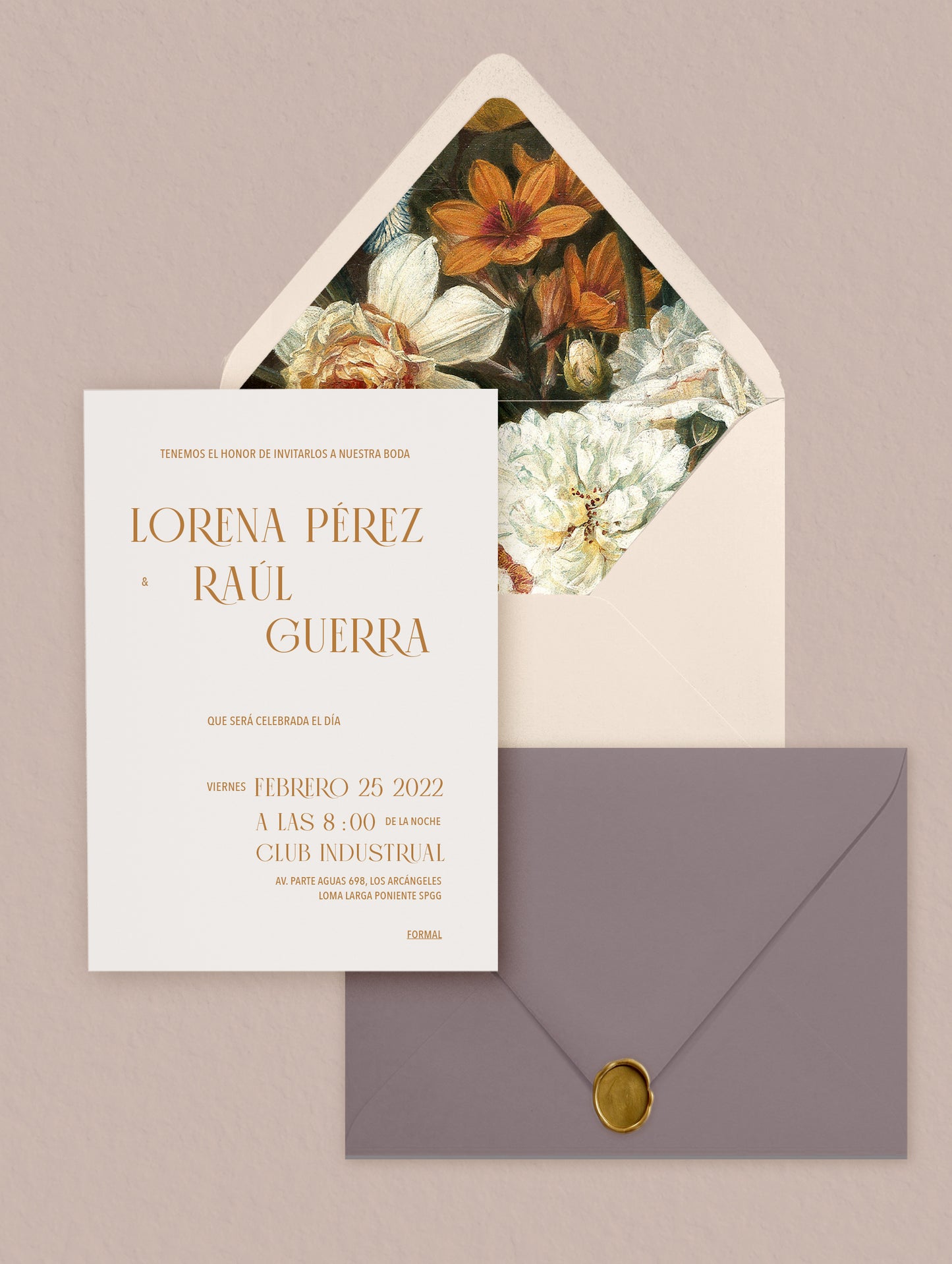 Invitación digital - The Elizabeth Suite