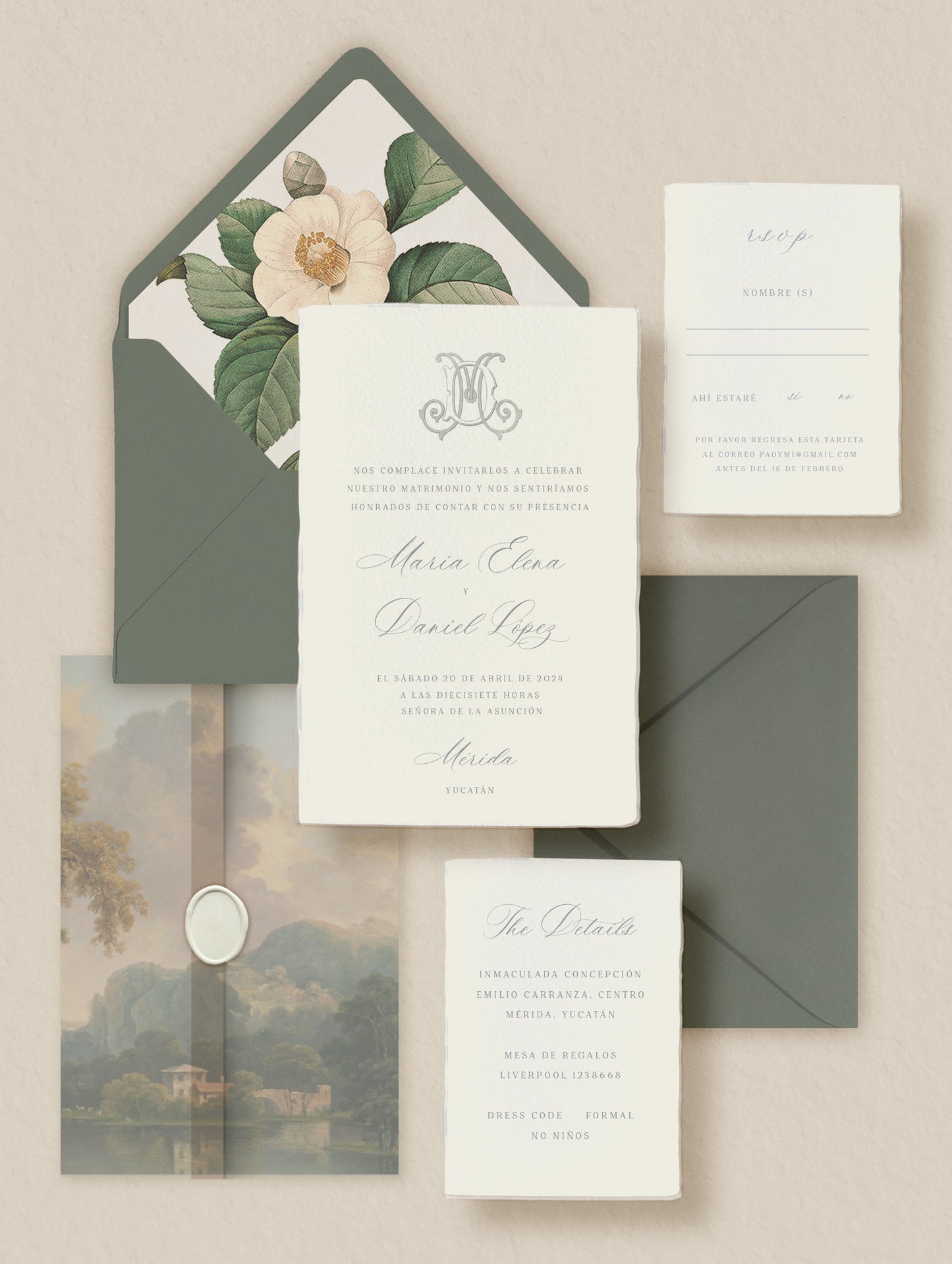 Invitación digital - The Bloom Suite