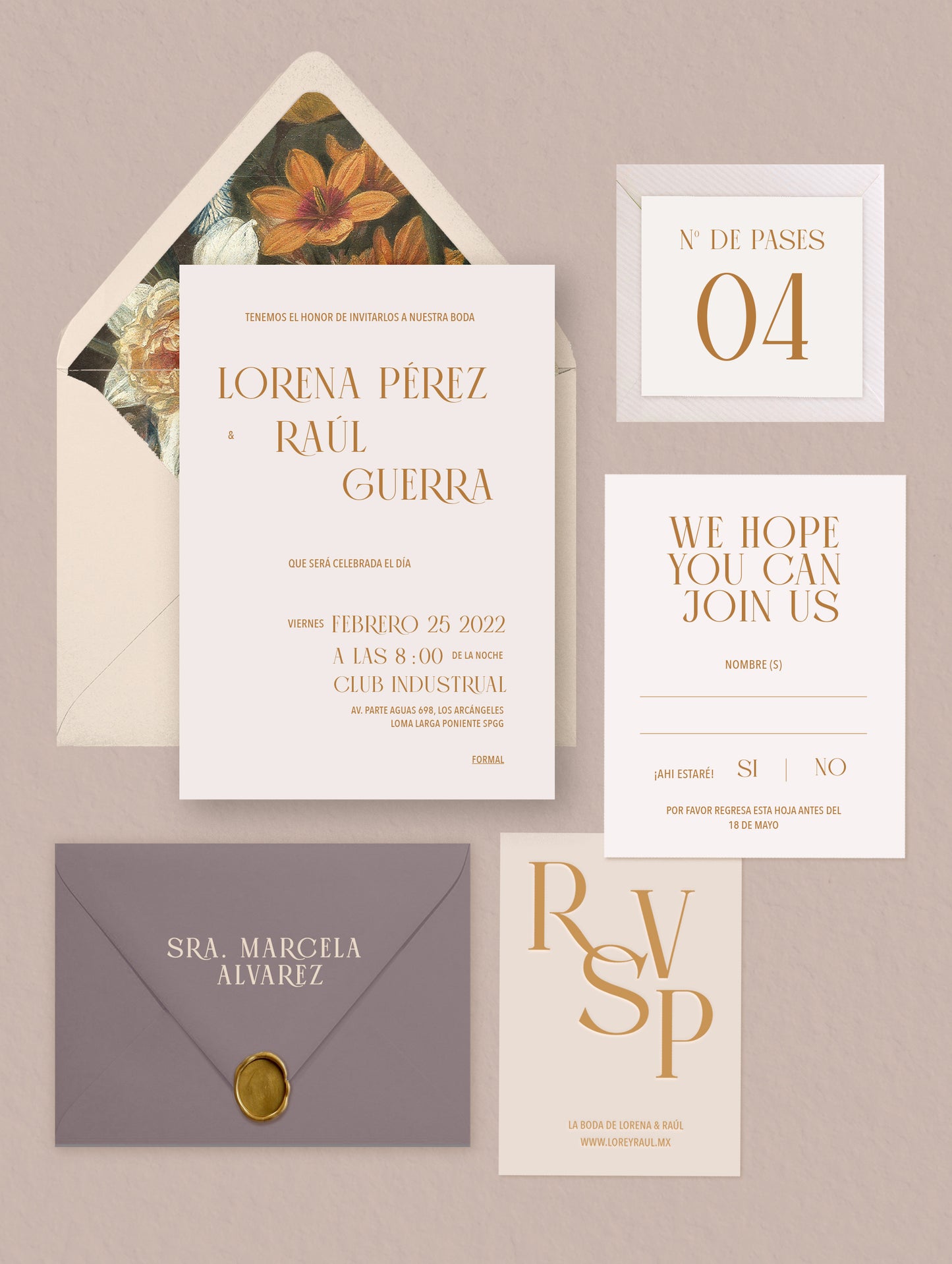 Invitación digital - The Elizabeth Suite