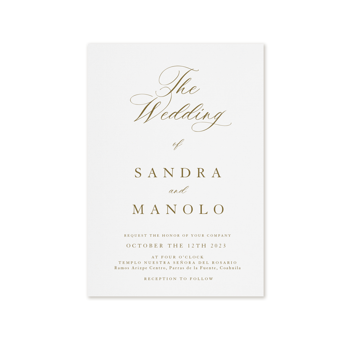 The Sandra Suite - Invitación impresa