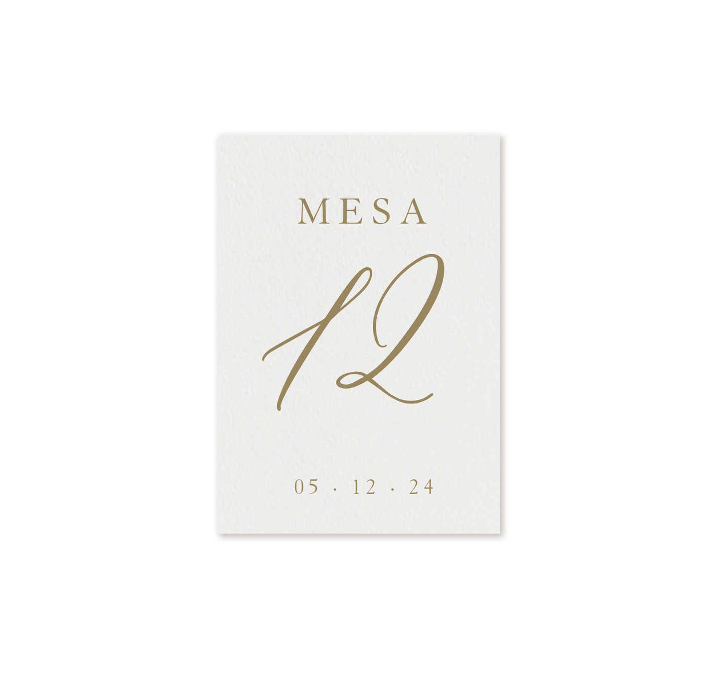 The Sandra Suite - Printed Table Numbers