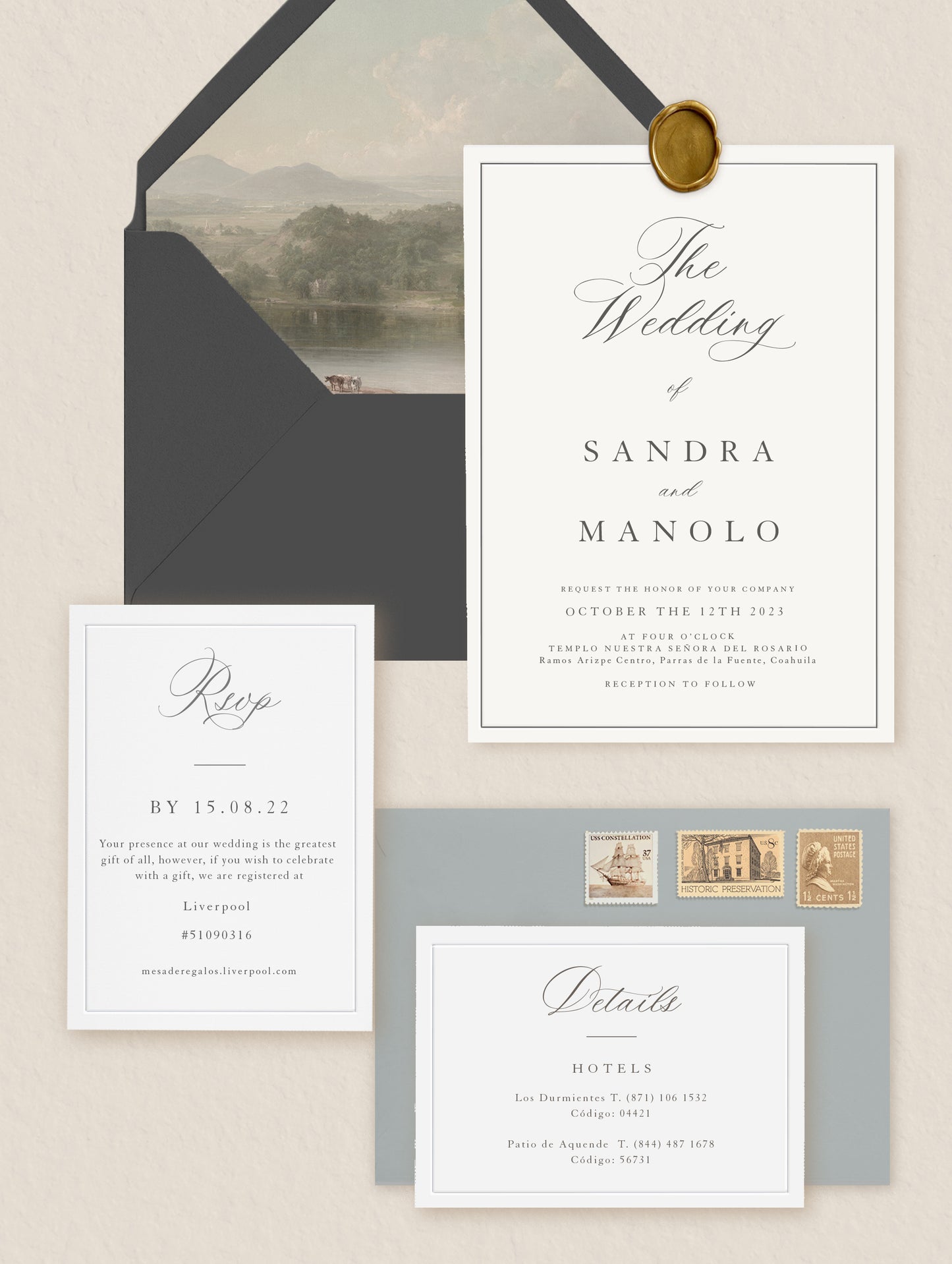 Invitación digital - The Sandra Suite