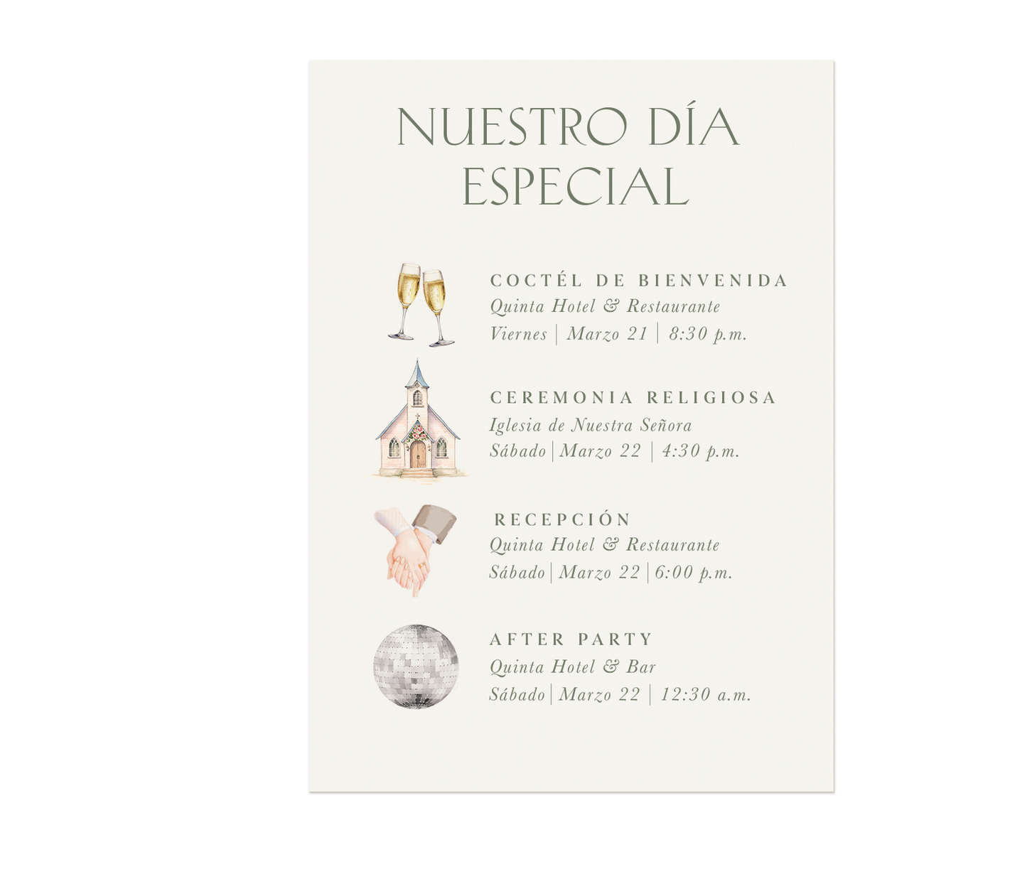 The Charlotte Suite - Itinerario