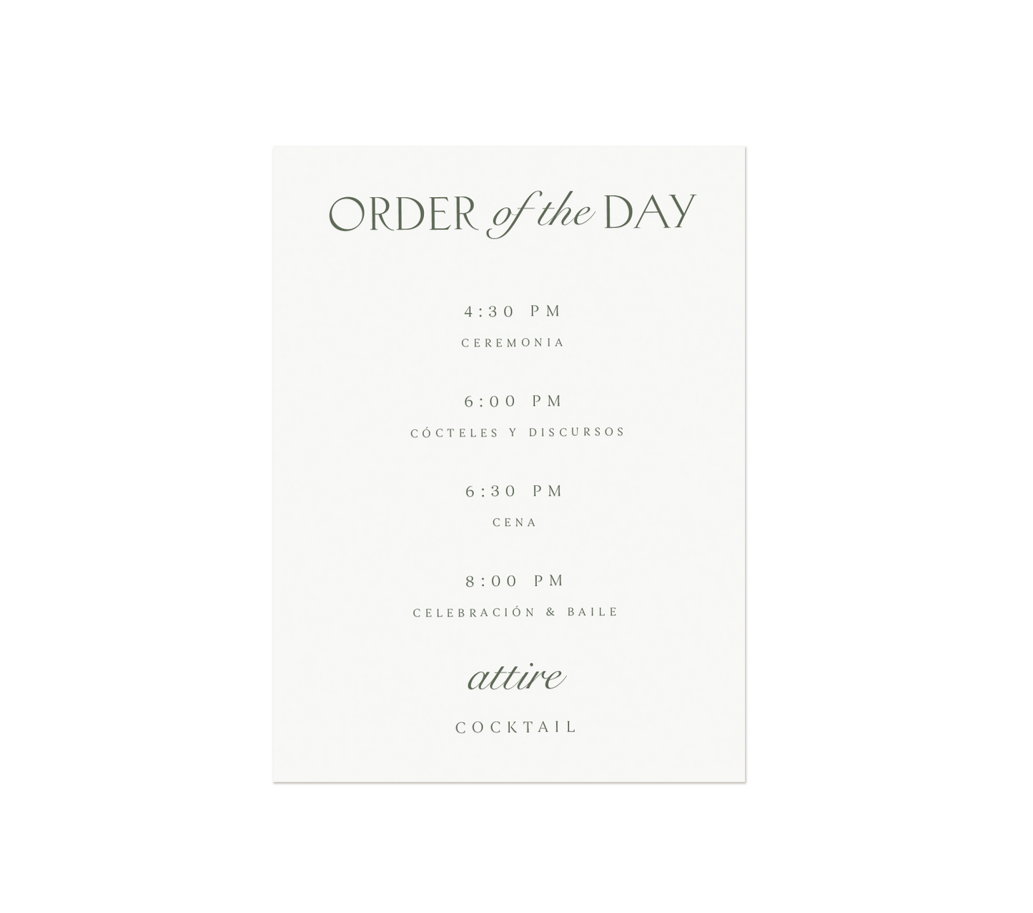 The Charlotte Suite - Order of The Day impresa