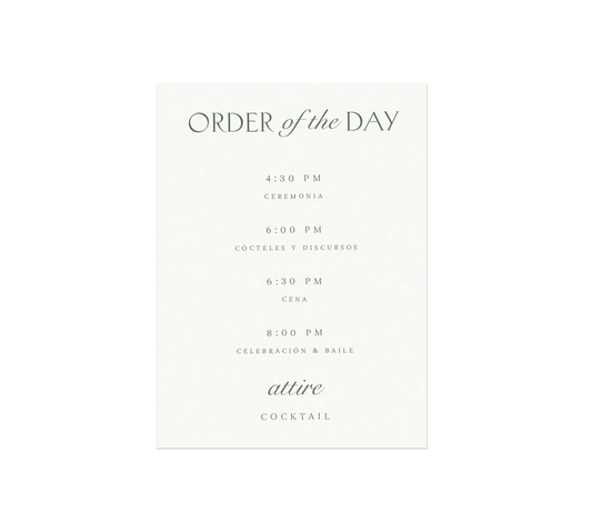 The Sandra Suite - Printed Detail Card