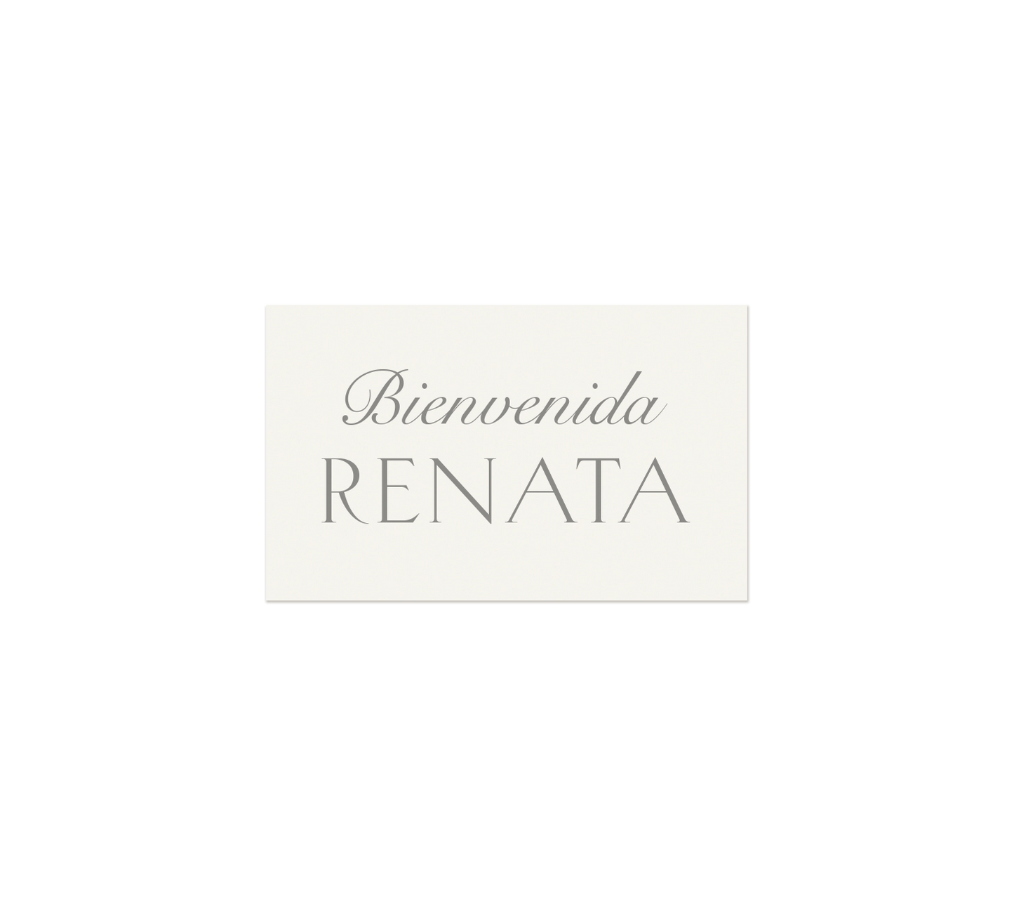 The Charlotte Suite - Name tag impresos