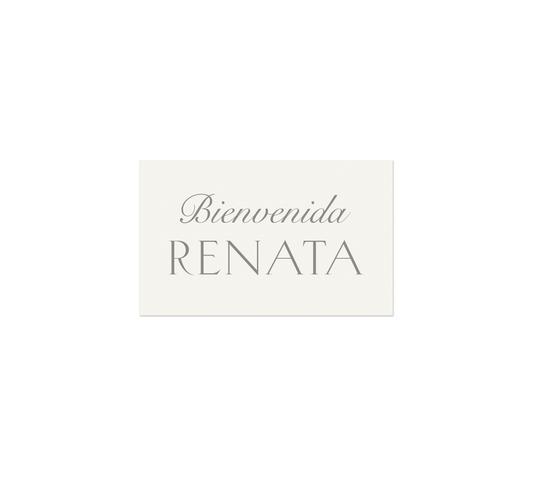 The Charlotte Suite - Printed name tags