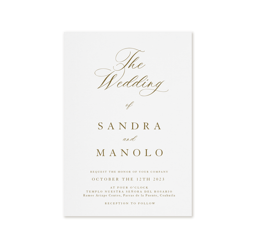 The Sandra Suite - Invitación impresa
