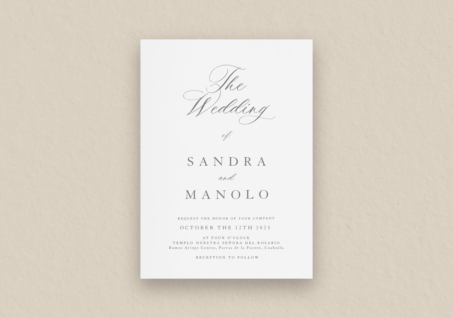 The Sandra Suite - Invitación impresa