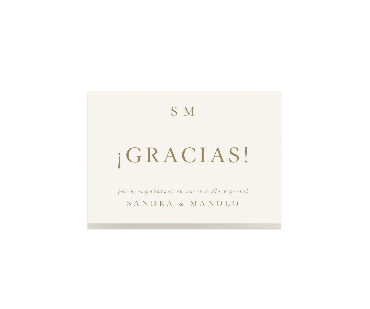 The Sandra Suite - Tarjeta de agradecimiento