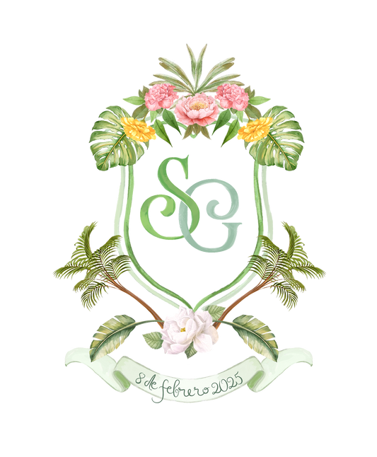 Monograma Floral Personalizado